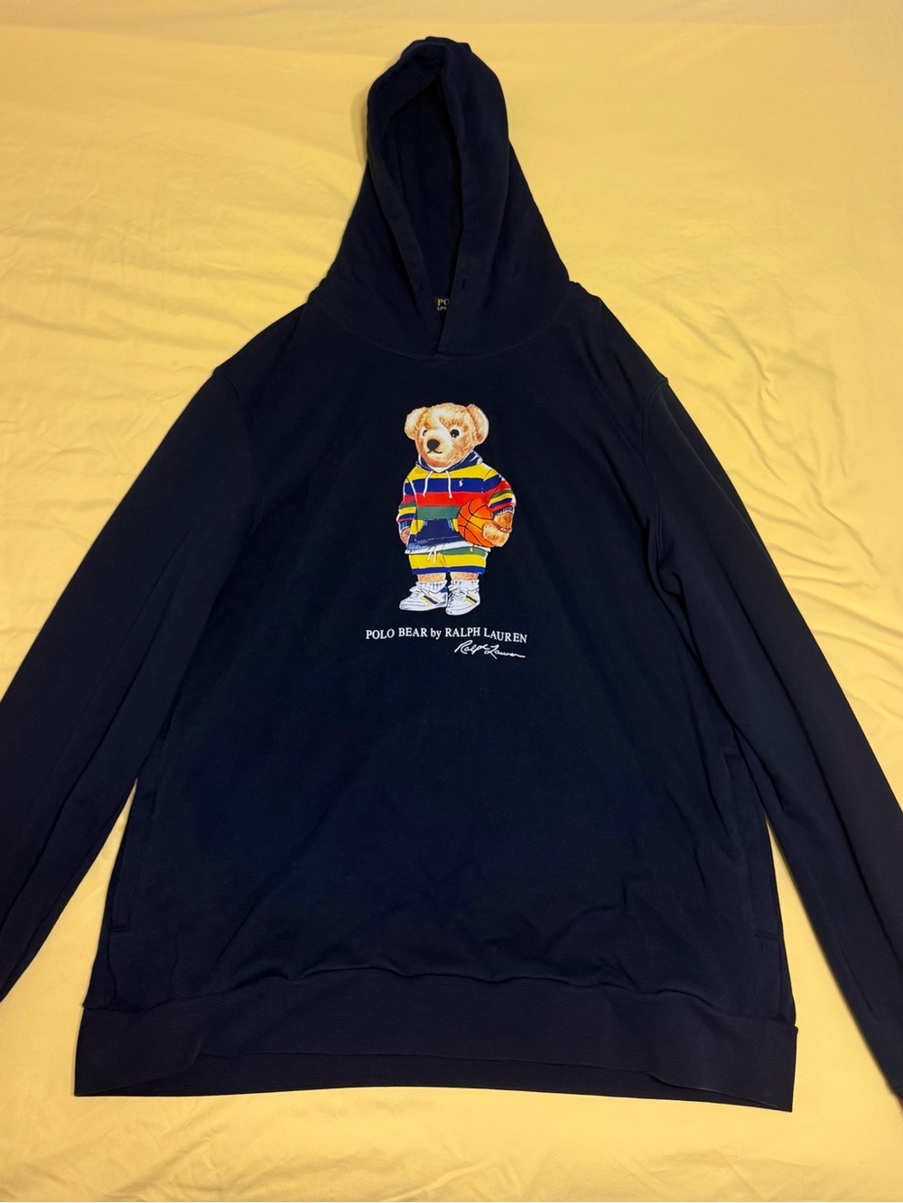 Polo by Ralph Lauren Men’s Navy Polo Bear Hoodie